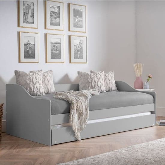 Esslingen Wooden Daybed With Guest Bed In Dove Grey_1