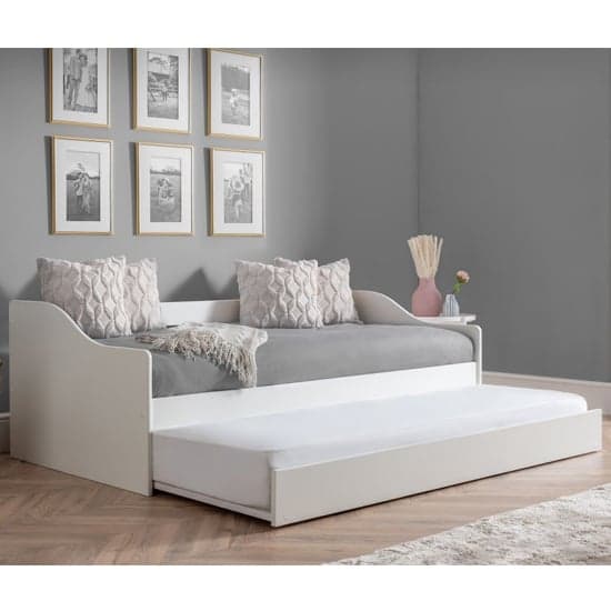 Esslingen Wooden Daybed With Guest Bed In Surf White_2