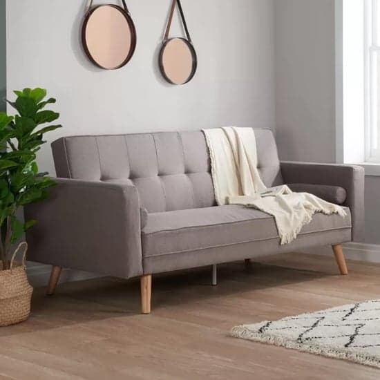 Ethane Fabric Sofa Bed Large In Grey_1
