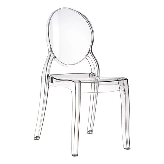 Everett Clear Transparent Polycarbonate Dining Chairs In Pair_2