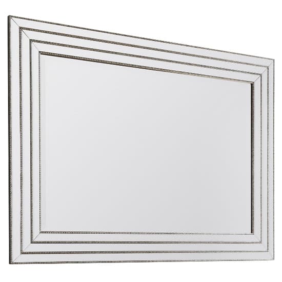 Everett Rectangular Wall Bedroom Mirror In Silver Frame_2