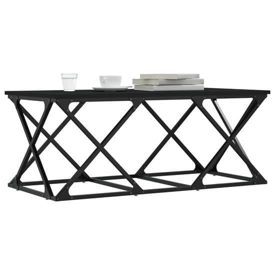 Exeter Wooden Coffee Table Rectangular In Black_3