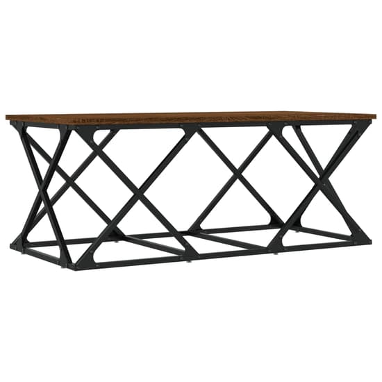 Exeter Wooden Coffee Table Rectangular In Brown Oak_2