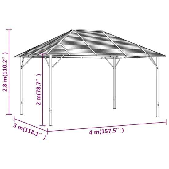 Ezra Fabric 4m x 3m Gazebo With Roof In Anthracite_6