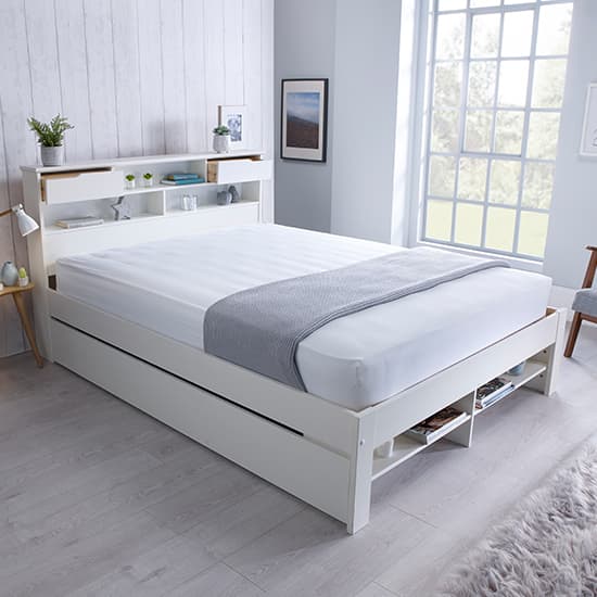 Fabio Wooden King Size Bed In White_5