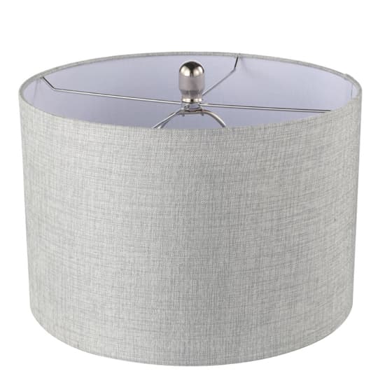 Faenza Grey Linen Shade Table Lamp With Green Twist Base_5