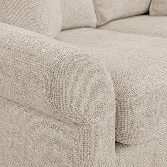 Fairfax Fabric 3+2 Seater Sofa Set In Beige With Oak Wooden Legs_3