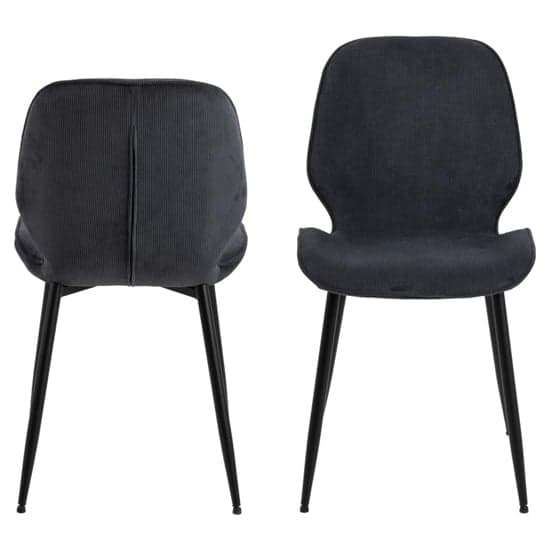 Fairfield Anthracite Fabric Dining Chairs In Pair_2