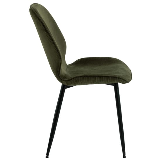 Fairfield Olive Green Fabric Dining Chairs In Pair_3