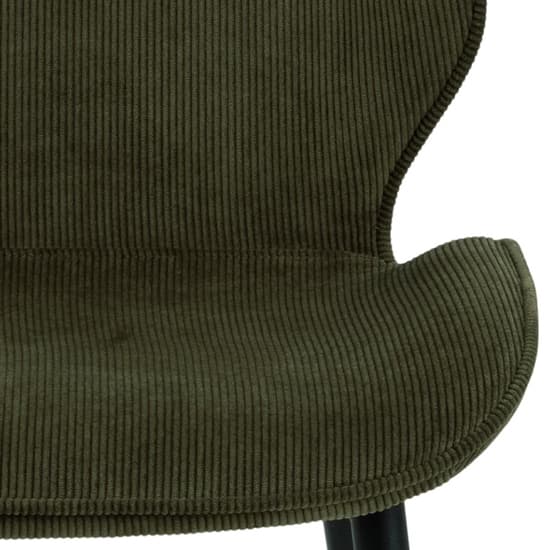 Fairfield Olive Green Fabric Dining Chairs In Pair_6