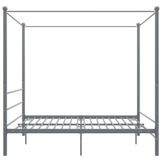 Fallon Metal Canopy Super King Size Bed In Grey_3