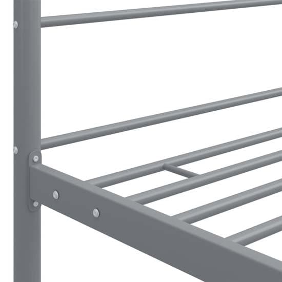 Fallon Metal Canopy Super King Size Bed In Grey_5