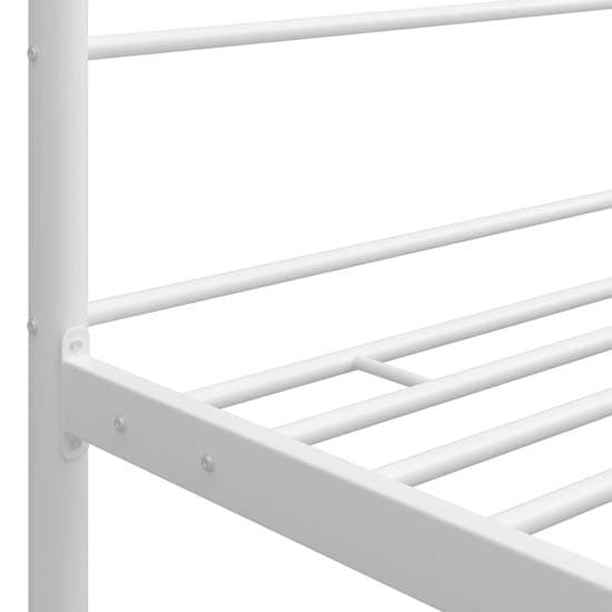 Fallon Metal Canopy Super King Size Bed In White_5