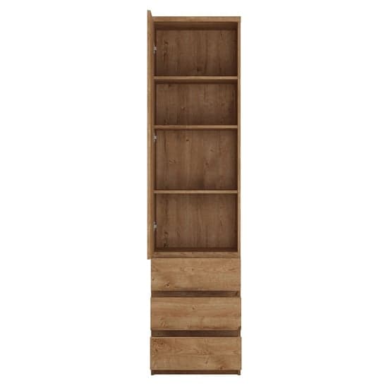 Felton Tall Narrow 1 Door 3 Drawer Storage Cabinet In Ribbeck Oak_2