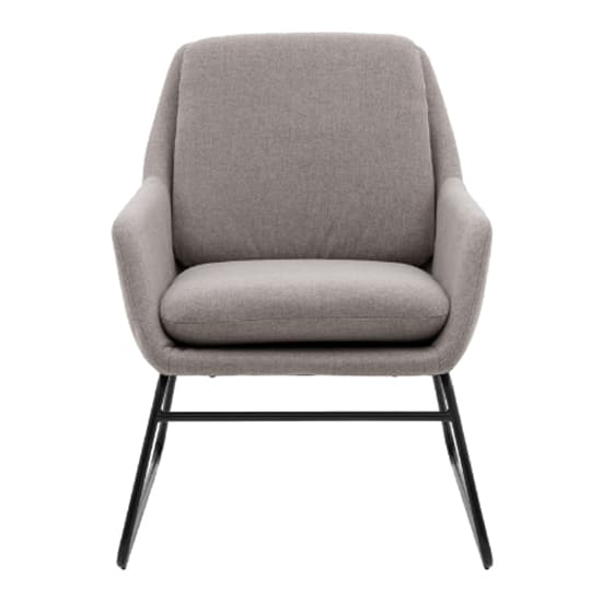 Fanton Fabric Bedroom Chair With Metal Frame In Grey_3