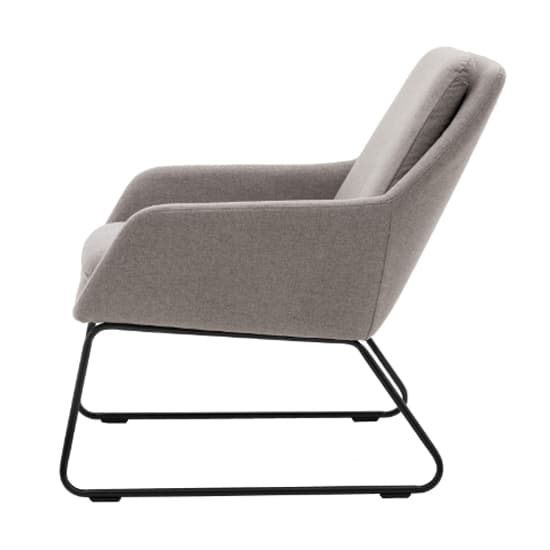 Fanton Fabric Bedroom Chair With Metal Frame In Grey_4