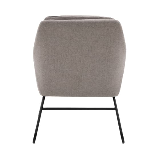Fanton Fabric Bedroom Chair With Metal Frame In Grey_5