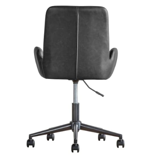 Farada Swivel Faux Leather Office Chair In Charcoal_5