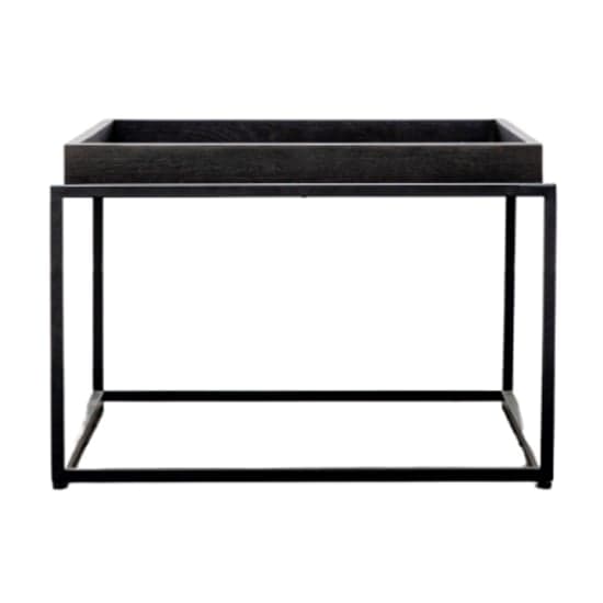 Fardon Wooden Coffee Table With Metal Frame In Brushed Black_5