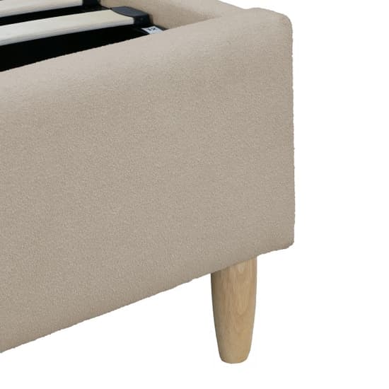 Farica Boucle Fabric Ottoman Double Bed In Natural Stone_9