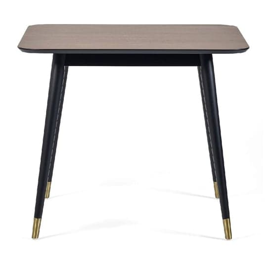 Farica Square Wooden Dining Table In Walnut And Black_2
