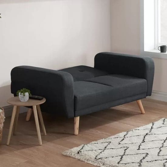 Farrah Fabric Sofa Bed Medium In Grey_4