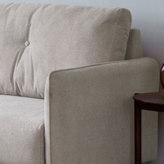 Farringdan Upholstered Fabric 2 Seater Sofa In Oatmeal_2