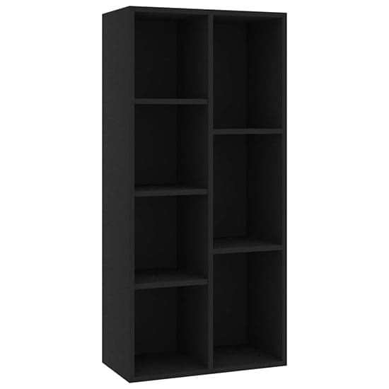 Feivel Wooden Bookcase With 7 Shelves In Black_2