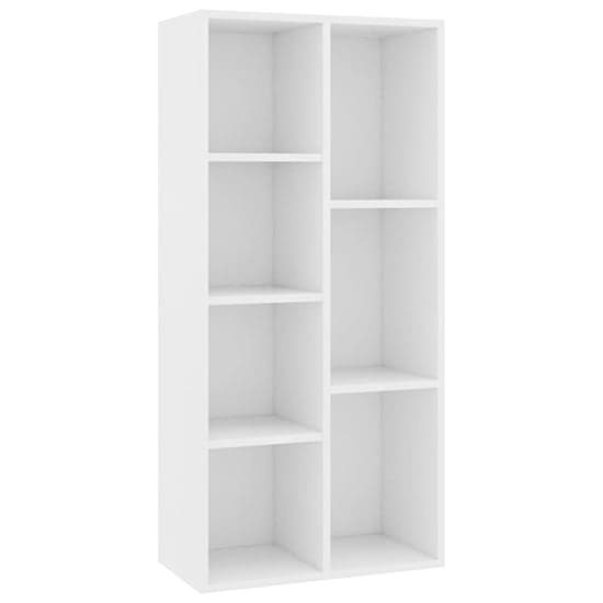 Feivel Wooden Bookcase With 7 Shelves In White_2