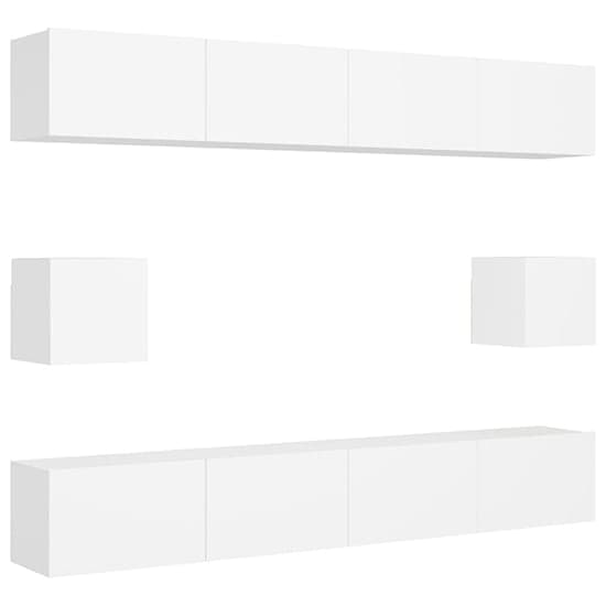 Feleti Wall Hung Wooden Entertainment Unit In White_3