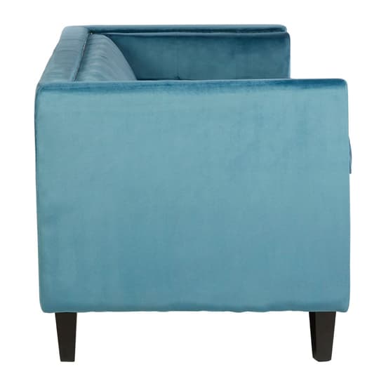 Felisen Upholstered Velvet 3 Seater Sofa In Blue_3