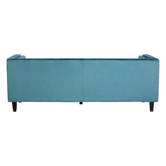 Felisen Upholstered Velvet 3 Seater Sofa In Blue_4