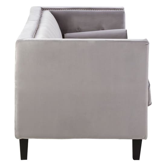 Felisen Upholstered Velvet 3 Seater Sofa In Grey_3