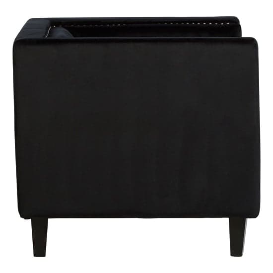 Felisen Upholstered Velvet Armchair In Black_3