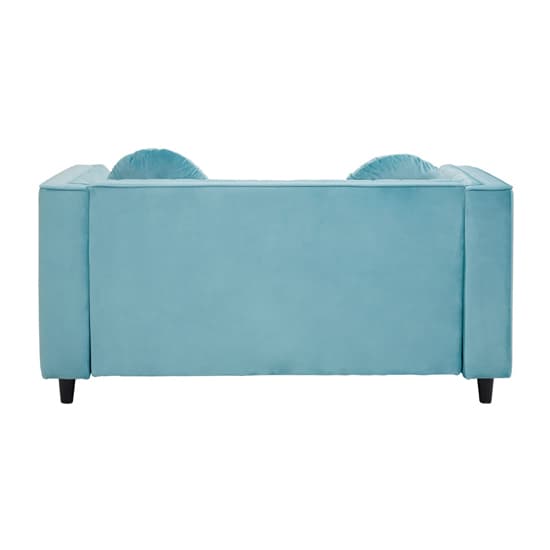 Lismore Upholstered Velvet 2 Seater Sofa In Midnight Green_5