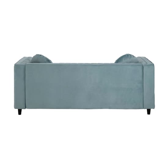 Lismore Upholstered Velvet 3 Seater Sofa In Midnight Green_4