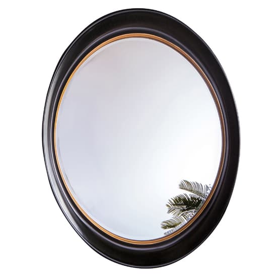 Felton Bevelled Wall Mirror In Black and Gold_2