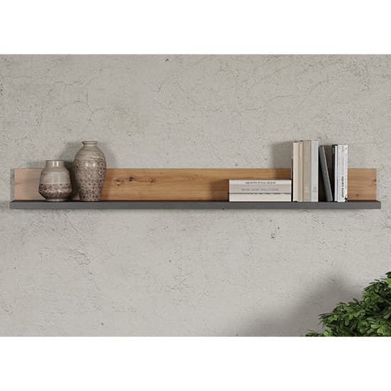 Fero Wooden Wall Shelf In Artisan Oak And Matera_3
