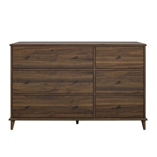 Ferris Wooden Chest Of 6 Drawers Wide In Walnut_3