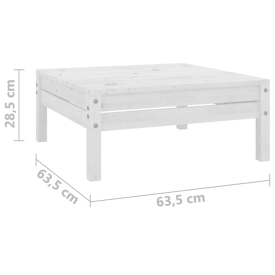 Fico Solid Pinewood 3 Piece Garden Lounge Set In White_6