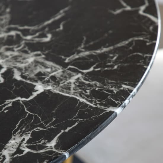 Field Round Glass Dining Table In Black Marble Effect_4
