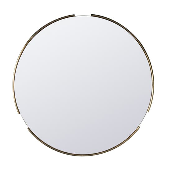 Filer Round Bevelled Wall Mirror In Gold_2