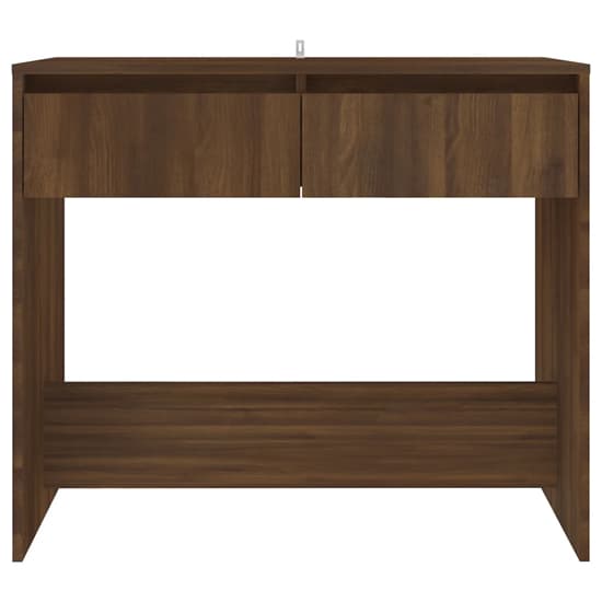 Finley Wooden Console Table With 2 Drawers In Brown Oak_3