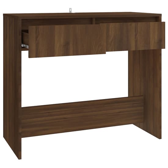 Finley Wooden Console Table With 2 Drawers In Brown Oak_4