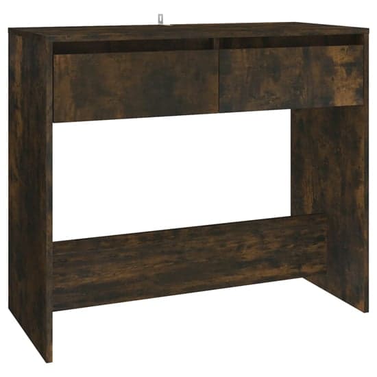 Finley Wooden Console Table With 2 Drawers In Smoked Oak_2