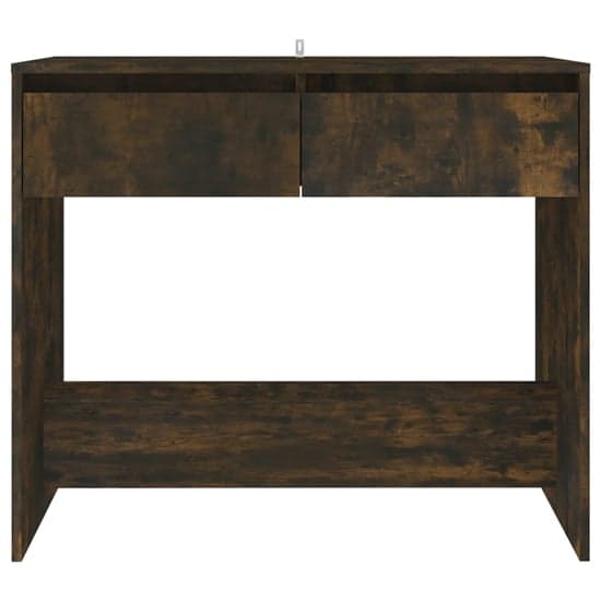 Finley Wooden Console Table With 2 Drawers In Smoked Oak_3