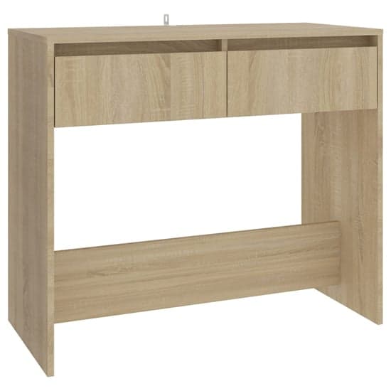Finley Wooden Console Table With 2 Drawers In Sonoma Oak_2