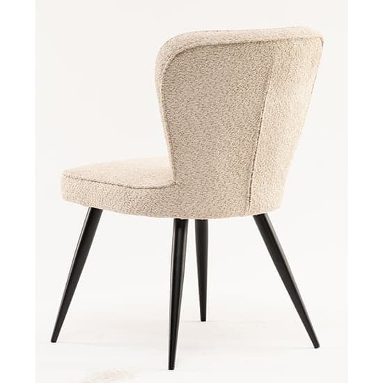 Finn Boucle Fabric Dining Chair In Linen_2