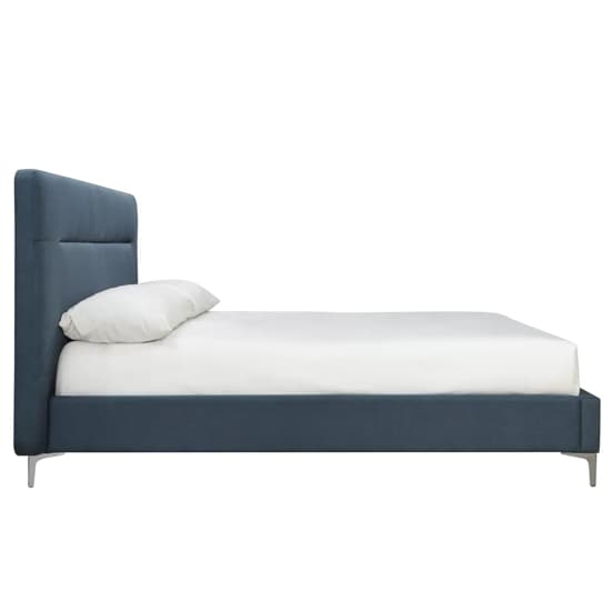 Finns Fabric Double Bed In Steel Blue_4