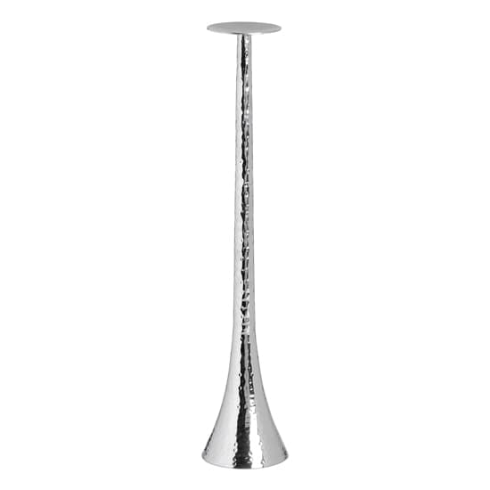 Fioria Metal Large Candle Pillar In Silver_2